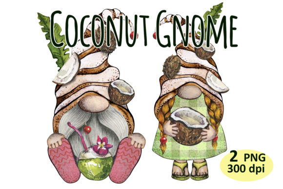 Download Coconut Gnome Tropical Beach Clipart Png - Png Collection
