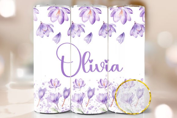 Download Personalized Flowers Tumbler Design PNG - Png Collection