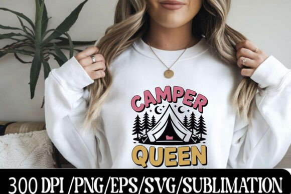 Download Camper Queen SVG PNG Graphic Design - Png Collection