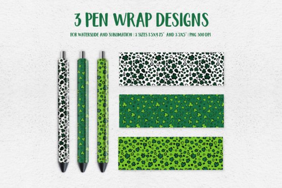 Download St. Patricks Day Leopard Pen Wrap PNG - Png Collection