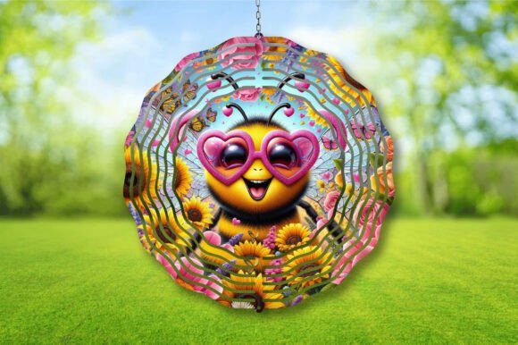 Download Cute Bee Happy Wind Spinner PNG - Png Collection