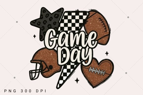 Download Glitter Football Png, Game Day Football - Png Collection