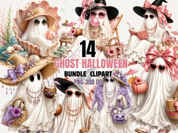 Download Ghost Halloween Clipart PNG Set - Png Collection
