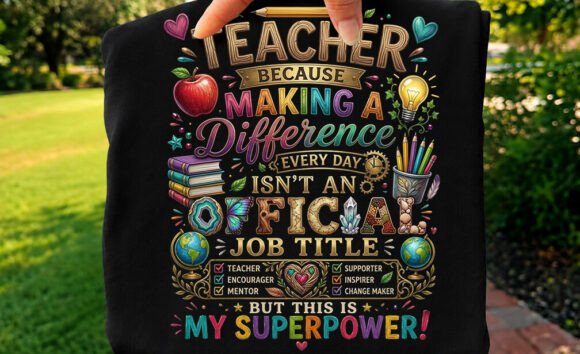 Download My Superpower Teacher Quote T-shirt PNG - Png Collection
