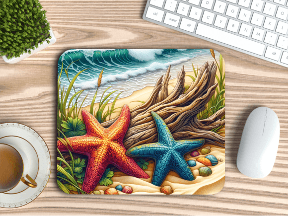 Download Driftwood Ocean Starfish Mousepad PNG - Png Collection