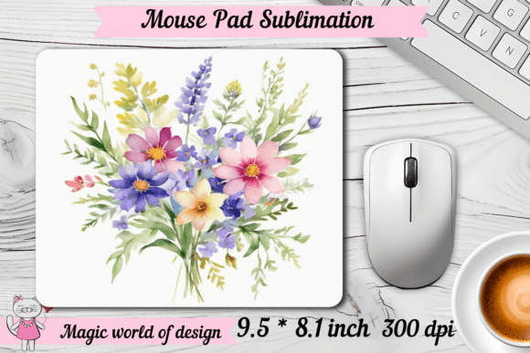 Download Wildflowers Mousepad Sublimation Png - Png Collection