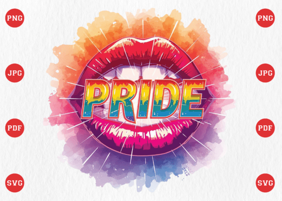 Download LGBT Rainbow Lip Gay Pride PNG - Png Collection