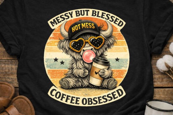 Download Messy Blessed Coffee Cow PNG Funny - Png Collection