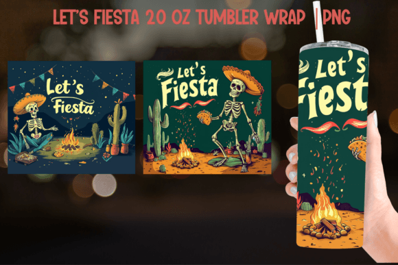 Download Let's Fiesta Tumbler Sublimation PNG - Png Collection