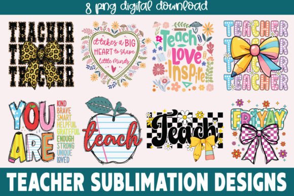 Download Teacher Sublimation Png, Teacher Bundle1 - Png Collection