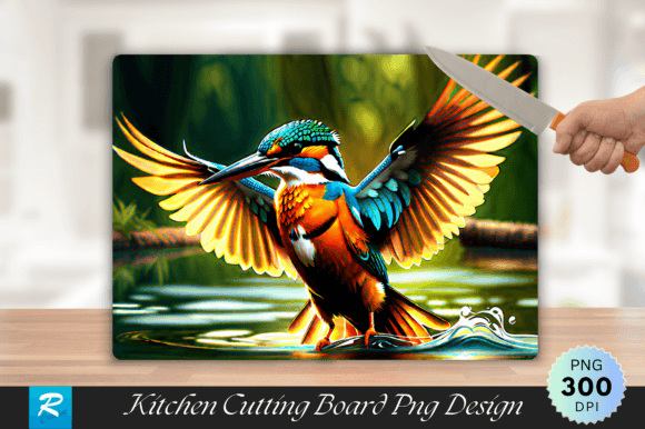 Download Kingfisher Cutting Board PNG Design - Png Collection
