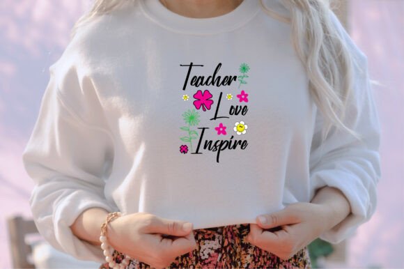 Download Teach Love Inspire Png, Boho Floral Teac - Png Collection
