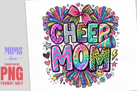 Download CHEER MOM Sublimation PNG - Png Collection