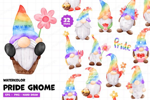 Download Pride Gnome Clipart Rainbow LGBTQ+ PNG - Png Collection