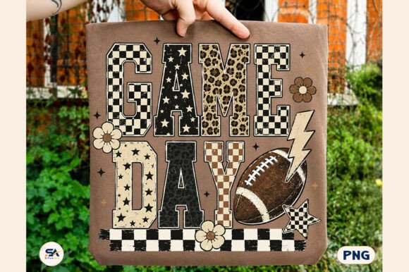 Download Checkered Game Day Football PNG Leopard - Png Collection