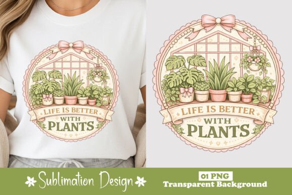 Download Life is Better with Plants Pastel PNG - Png Collection