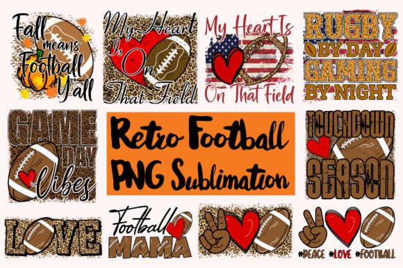 Download Retro Football PNG Sublimation Bundle - Png Collection
