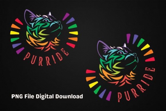 Download Purride, Funny Cat Gay Pride LGBTQ PNG - Png Collection