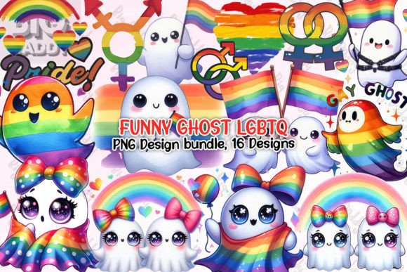 Download Funny Ghost LGBTQ Clipart PNG - Png Collection