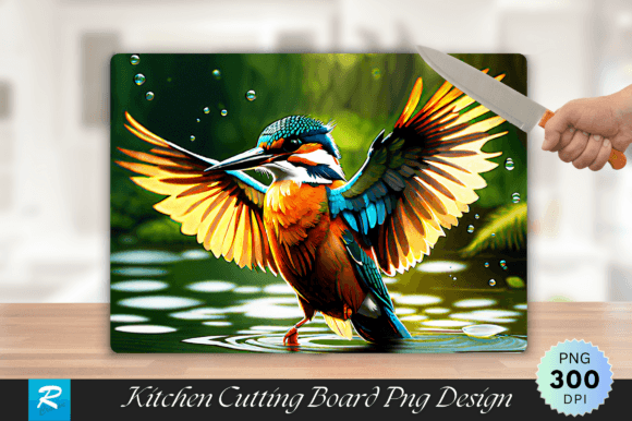 Download Kingfisher Cutting Board PNG Design - Png Collection