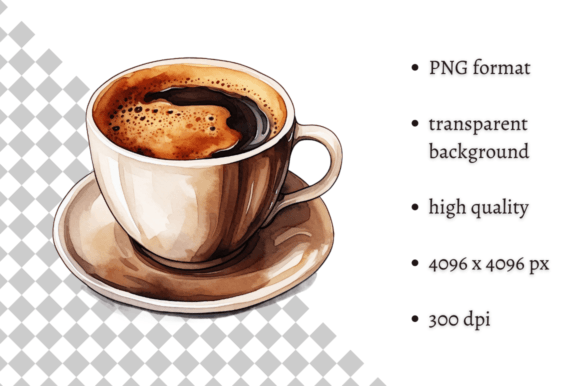 Download Watercolor Cup of Coffee PNG Clipart - Png Collection
