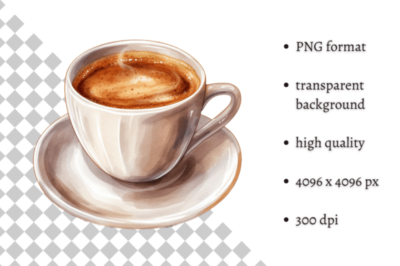 Download Watercolor Cup of Coffee PNG Clipart - Png Collection