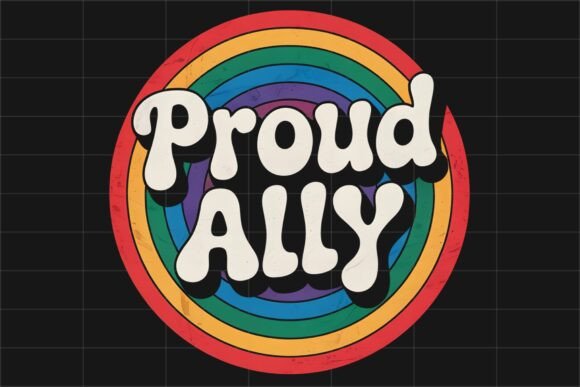 Download Proud Ally LGBTQ Gay Pride Rainbow PNG - Png Collection