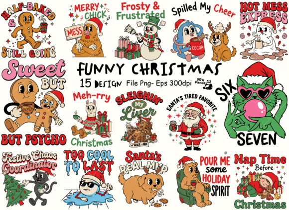 Download Funny Sarcastic Christmas Bundle Png Eps - Png Collection