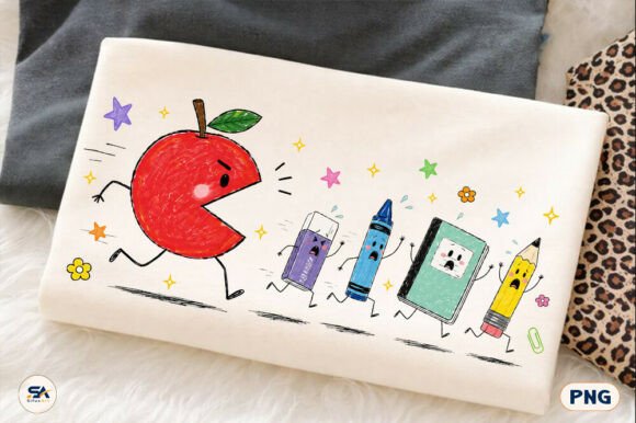 Download Funny Back to School Apple PNG - Png Collection
