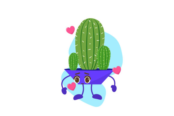 Download Kawaii Cactus Design Cute Romantic - Premium Resources