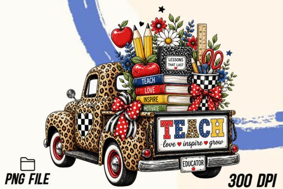 Download Custom Teacher PNG School Truck PNG - Png Collection