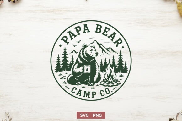 Download Papa Bear SVG for Cricut, Camp Co PNG - Png Collection
